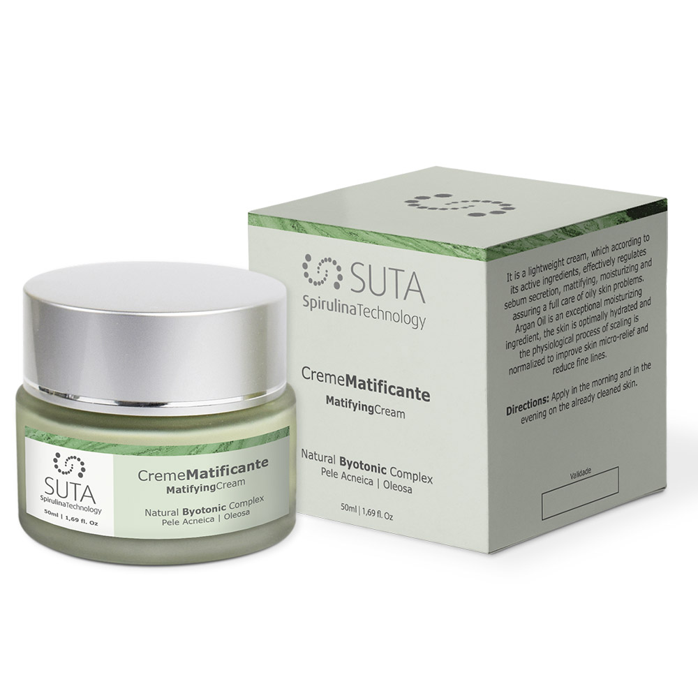 SUTA-Spirulina_Pele-Acneica-Oleosa_Creme-Matificante_50ml Creme Matificante - Image 1
