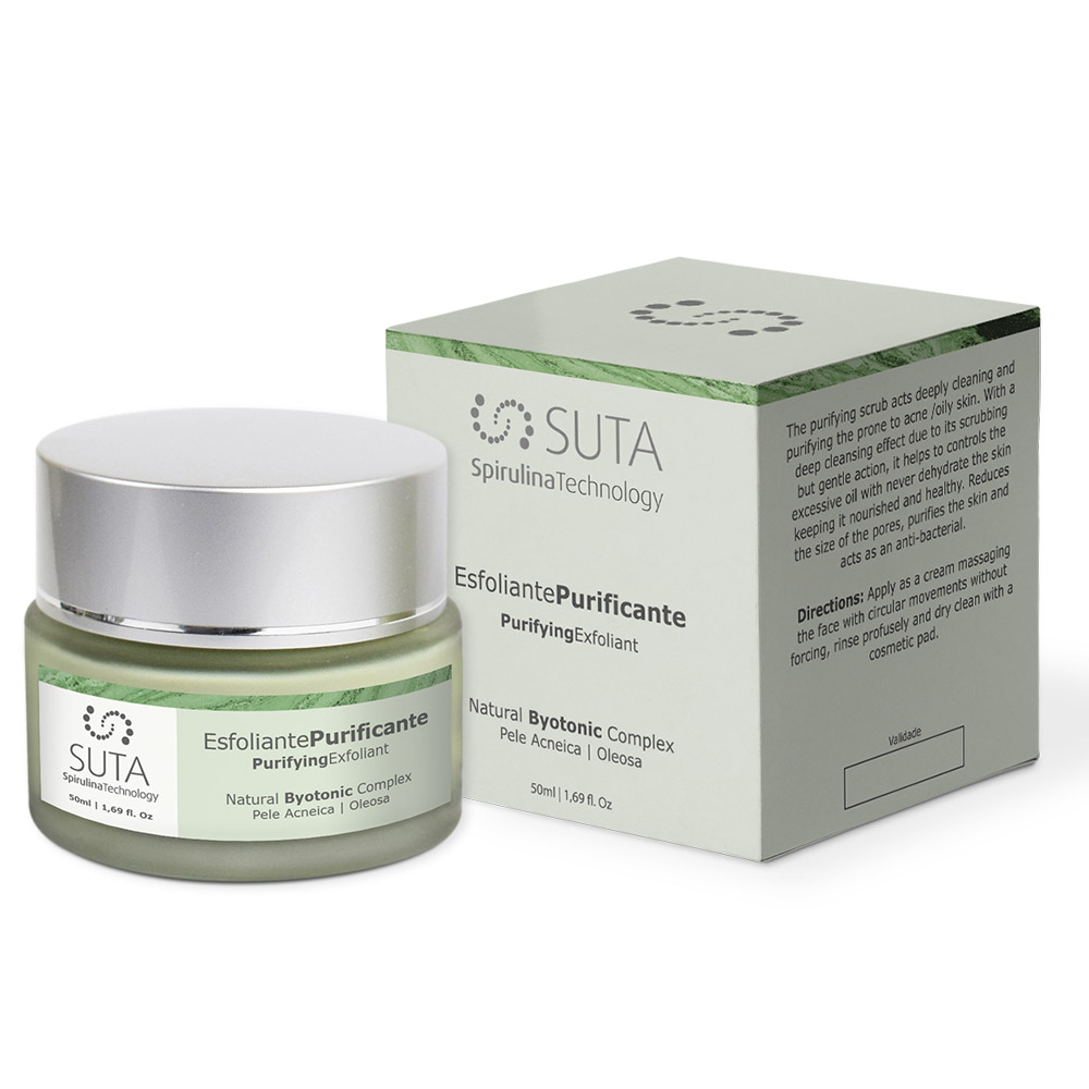 SUTA-Spirulina_Pele-Acneica-Oleosa_Esfoliante-Purificante_50ml Esfoliante Purificante - Image 1