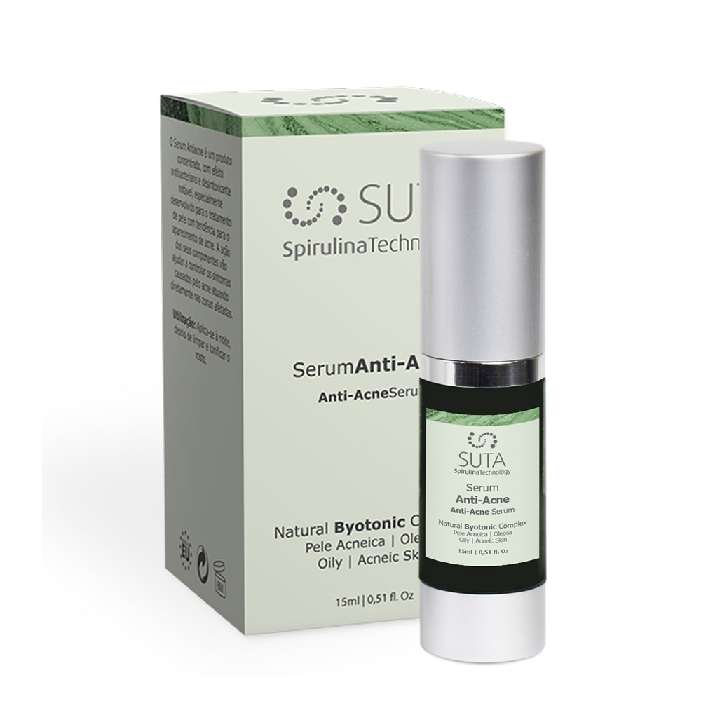 SUTA-Spirulina_Pele-Acneica-Oleosa_Serum-Anti-Acne_15ml Sérum Anti-acne - Image 1